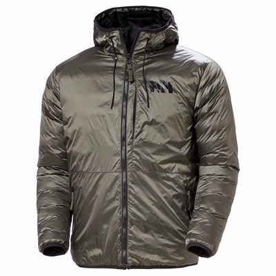 Men's Helly Hansen Active Insulated Jackets Grey | 163-INCLAD