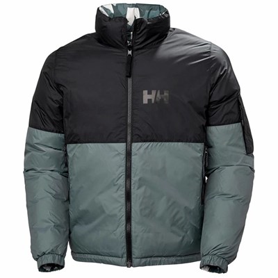 Men's Helly Hansen Active Reversible Aop Casual Jackets Grey | 024-LXYNRI