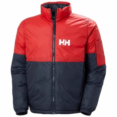 Men's Helly Hansen Active Reversible Casual Jackets Navy | 431-UQWKRG