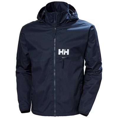 Men's Helly Hansen Active Stride Casual Jackets Navy | 928-WOPGLB