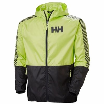 Men's Helly Hansen Active Wind Casual Jackets Light Green | 456-FYLIGT