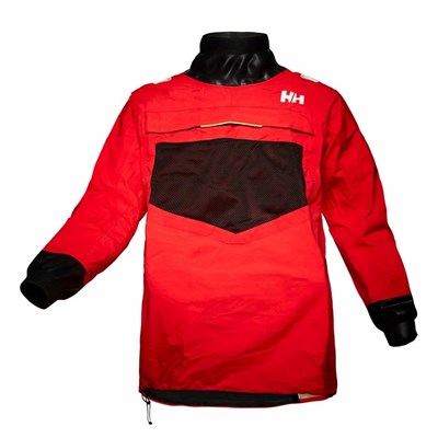 Men's Helly Hansen Aegir Ocean Smock Sailing Jackets Red | 368-BDTACM