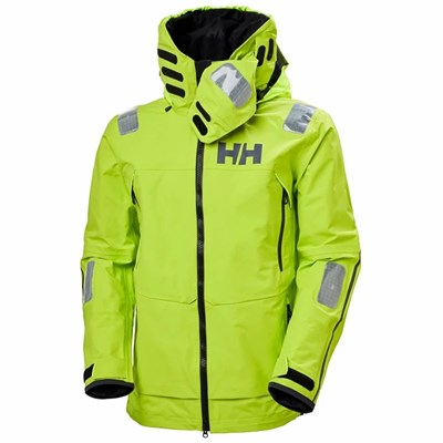 Men's Helly Hansen Aegir Race Sailing Jackets Light Green | 702-XWYFNG