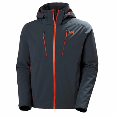 Men's Helly Hansen Alpha 3.0 Ski Jackets Grey | 601-DBHKPX