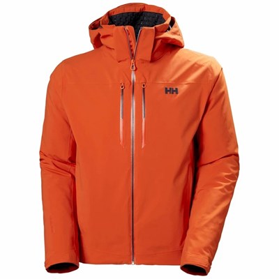 Men's Helly Hansen Alpha Lifaloft Insulated Ski Jackets Red / Orange | 098-WEAXRC