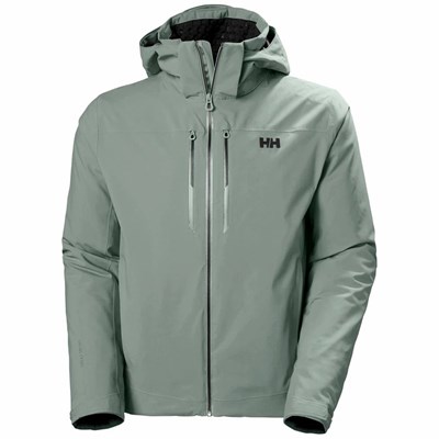 Men's Helly Hansen Alpha Lifaloft Insulated Ski Jackets Grey | 176-SUWEIG