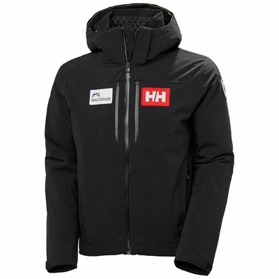 Men's Helly Hansen Alpha Lifaloft Insulated Ski Jackets Black | 718-HEIXCY