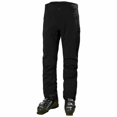 Men's Helly Hansen Alpha Lifaloft Insulated Snow Pants Black | 905-PGKWMD