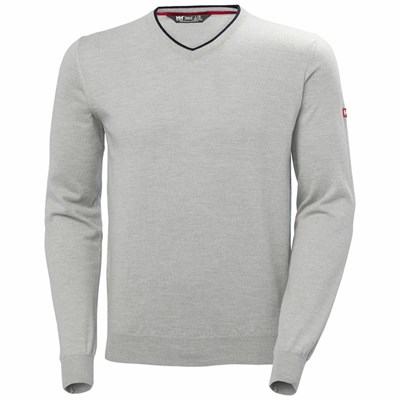 Men's Helly Hansen Arctic Merino Sweaters Grey | 160-JMVQYS