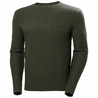 Men's Helly Hansen Arctic Ocean Knit Sweaters Grey | 958-CODVJX