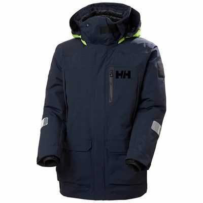 Men's Helly Hansen Arctic Ocean Sailing Jackets Navy | 084-NGTRQL