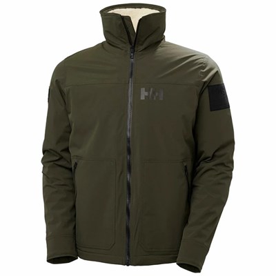 Men's Helly Hansen Arctic Shelled Wool Pile Sailing Jackets Grey | 254-WLOYVU