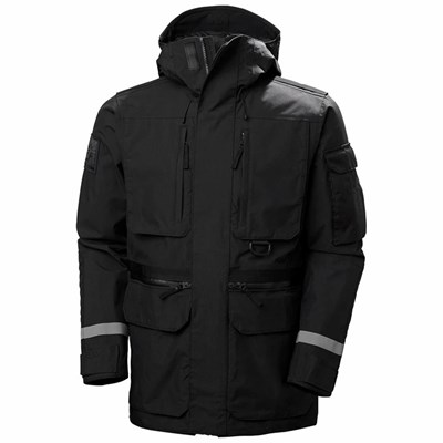 Men's Helly Hansen Arctic Transition Parka Black | 043-KMGOAN