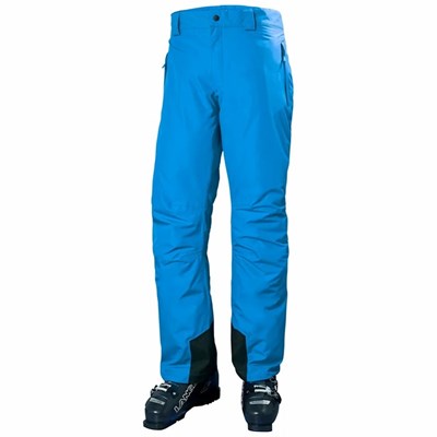 Men's Helly Hansen Blizzard Insulated Snow Pants Blue | 271-SKBHTD