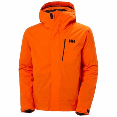 Men's Helly Hansen Bonanza Mono Material Ski Jackets Orange | 305-RKYAMQ