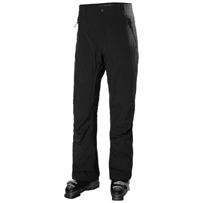 Men's Helly Hansen Bonanza Mono Material Insulated Snow Pants Black | 841-TEAKOX