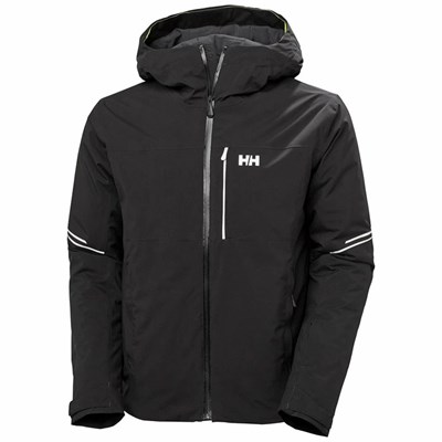 Men's Helly Hansen Carv Lifaloft Insulated Ski Jackets Black | 132-SDCVYI