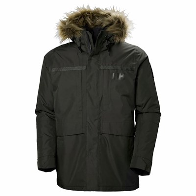 Men's Helly Hansen Coastal 2 Parka Black | 789-UVAHBZ