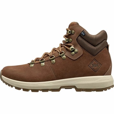 Men's Helly Hansen Coastal Hiker Work Boots Brown | 360-CHONWX