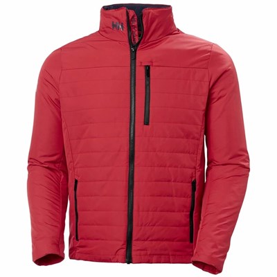 Men's Helly Hansen Crew 2.0 Casual Jackets Red | 296-ULPZTS