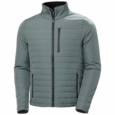 Men's Helly Hansen Crew 2.0 Insulated Jackets Grey | 062-QPFZIN