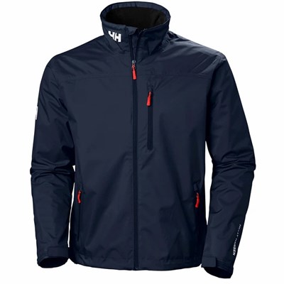 Men's Helly Hansen Crew Casual Jackets Navy | 128-RWLUSJ