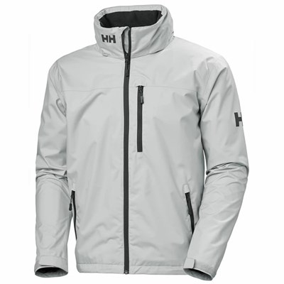 Men's Helly Hansen Crew Hooded Casual Jackets Grey | 547-PZVSGC