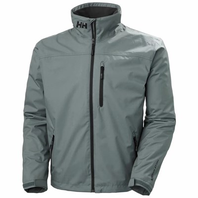 Men's Helly Hansen Crew Midlayer Casual Jackets Grey | 096-CFOZIK