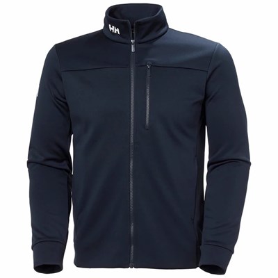 Men's Helly Hansen Crew Midlayer Jackets Navy | 758-CJLEDN