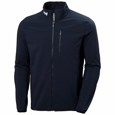 Men's Helly Hansen Crew Soft 20 Casual Jackets Navy | 076-ALGKBM