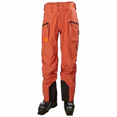 Men's Helly Hansen Elevation 3.0 Shell Pants Red / Brown | 510-SNBQAM