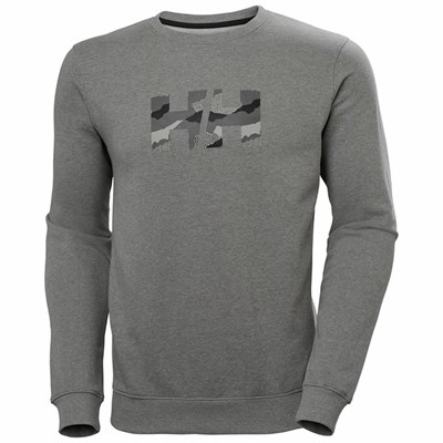 Men's Helly Hansen F2f Organic Cotton Sweaters Grey | 147-NICFHZ