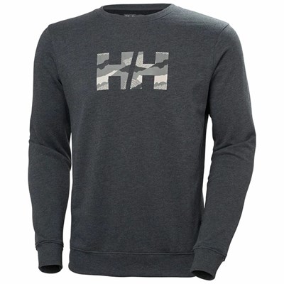 Men's Helly Hansen F2f Organic Cotton Sweatshirts Grey | 986-XITONL