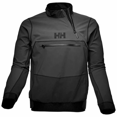 Men's Helly Hansen Foil Pro Softshell Smock Sailing Jackets Grey | 958-GTSRMI