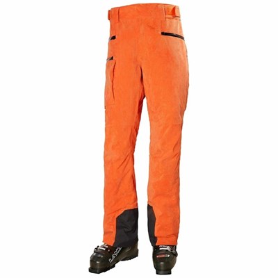 Men's Helly Hansen Garibaldi 2.0 Snow Pants Orange | 348-RGQNDT