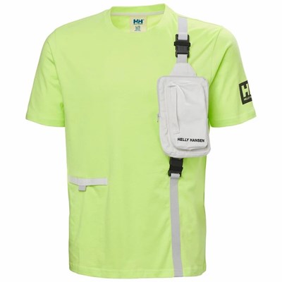 Men's Helly Hansen Hh Arc S21 Ocean T Shirts Yellow | 240-XSIBPV