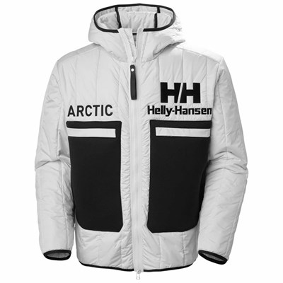 Men's Helly Hansen Hh Arc Survival Insulated Jackets Grey / Black | 534-YKIXTW