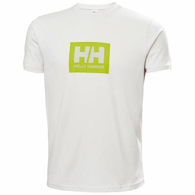 Men's Helly Hansen Hh Box T Shirts Grey | 079-UXNDHQ