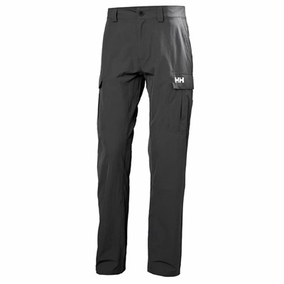 Men's Helly Hansen Hh Qd Cargo Sailing Pants Grey | 184-DUINTY