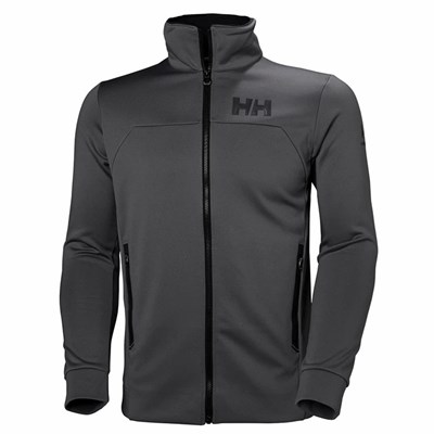 Men's Helly Hansen Hp Fleece Jackets Grey | 158-DPTJUO