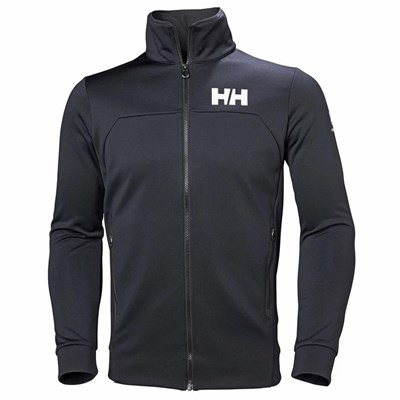 Men's Helly Hansen Hp Fleece Jackets Navy | 413-NUZHWJ