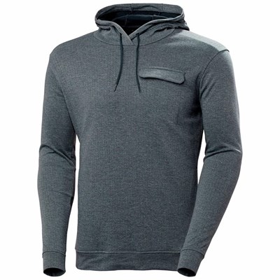 Men's Helly Hansen Hyggen Hooded Sweatshirts Grey | 213-FDWPAG