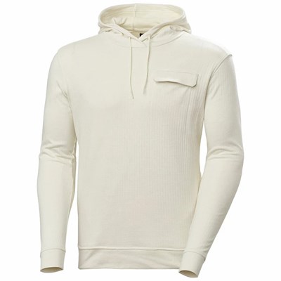 Men's Helly Hansen Hyggen Hooded Sweatshirts White | 316-AULKPV