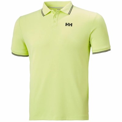 Men's Helly Hansen Kos Polo Shirts Light Green | 194-ZDBKNS