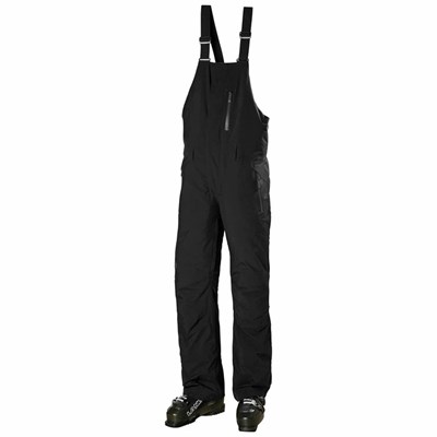 Men's Helly Hansen Legendary Insulated Bib Snow Pants Black | 046-WHYJLS