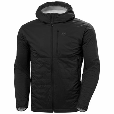 Men's Helly Hansen Lifaloft Air Midlayer Jackets Black | 026-TMIUKN