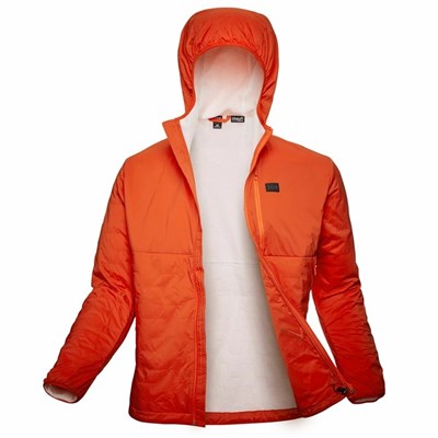 Men's Helly Hansen Lifaloft Air Ski Jackets Orange / Grey | 364-YLPEZJ