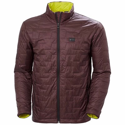 Men's Helly Hansen Lifaloft Casual Jackets Brown | 069-GJQNHD