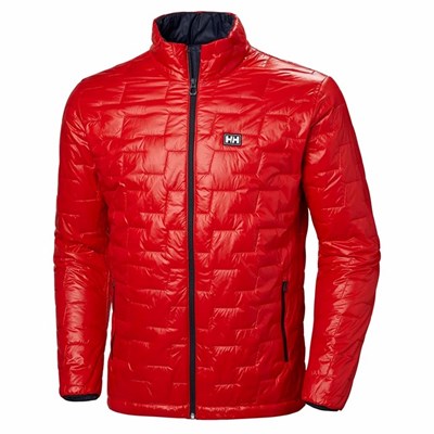 Men's Helly Hansen Lifaloft Hiking Jackets Red | 741-ILFDVO