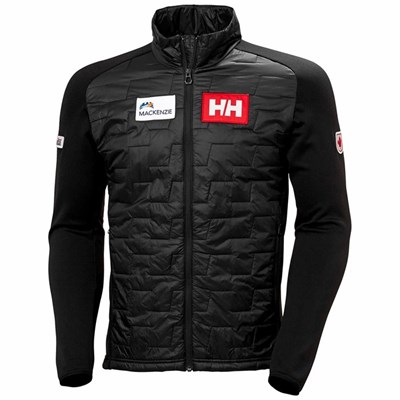 Men's Helly Hansen Lifaloft Hybrid Coats Black | 859-JCAYFE